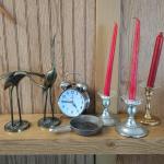 Candle Holders & Clock