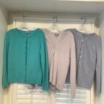 Lot 8642. Lot of Three Ladies Pure Collection Cardigan Sweater ( size 6 )