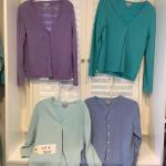 Lot 8641 Lot of Four Ladies Pure Collection Cardigan Sweaters ( size 6 )