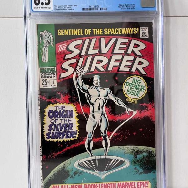 Photo of The Silver Surfer #1 (Marvel, 1968) CGC FN+ 6.5 - The Silver Surfer's origin is 