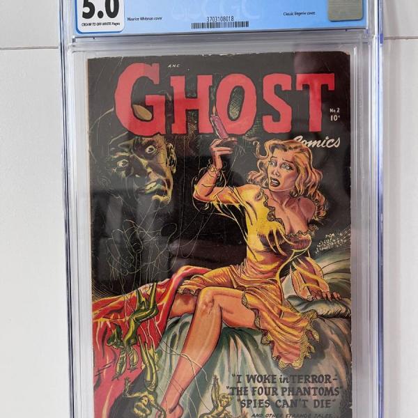 Photo of Ghost #2 (Fiction House, 1952) CGC VG/FN 5.0 - Classic lingerie cover