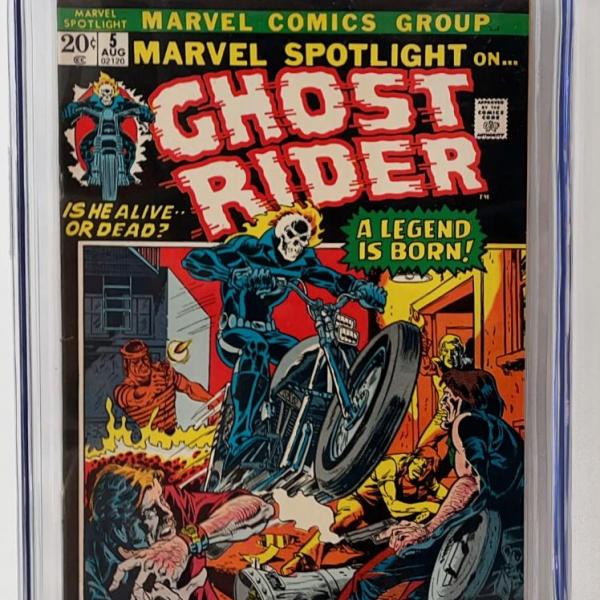 Photo of Marvel Spotlight #5 Ghost Rider (Marvel, 1972) CGC VF 8.0 Origin and first appea