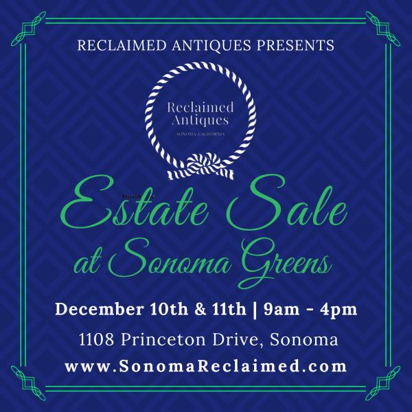 Photo of 📣 Reclaimed Antiques ESTATE SALE THIS WEEKEND in SONOMA!