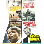 Vintage paperback memoir, pilots, politics, Amelia Earhart, RFK and more