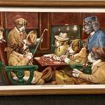Dogs Playing Poker "HIS STATION AND FOUR ACES" CM Coolidge 