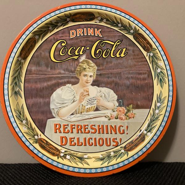 Photo of DRINK Coca-Cola REFRESHING! DELICIOUS! round 12 1/4" tray