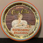 DRINK Coca-Cola REFRESHING! DELICIOUS! round 12 1/4" tray