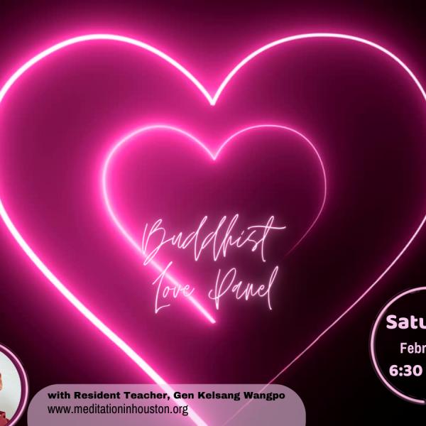 Photo of Buddhist Love Panel ~ KMC Houston's Valentine's Themed Party