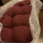 Double papasan cushion