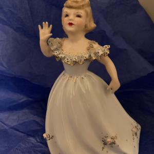 Photo of Florence girl figurine Pasadena Calif 6 1/2" tall