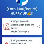 $100/hour💸 get a chance to claim!! 