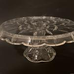 Gorham Lady Anne round cake plate stand crystal made in Germany label/sticker
