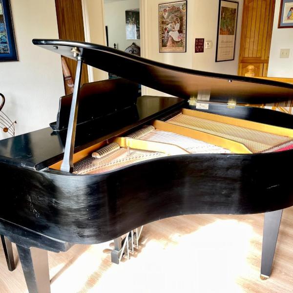 Photo of VINTAGE LA PETITE GRAND PIANO & BENCH