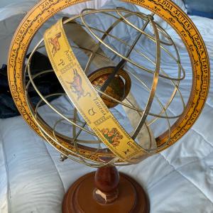 Photo of Vintage Horoscope Globe 21"  Made in Italy