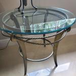 Center glass  table and end table 