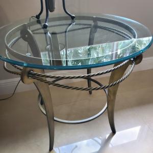 Photo of Center glass  table and end table 
