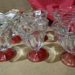 6 Anchor USA Sundae Cups with Red Base