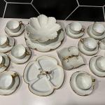 Stunning Vintage Hutschenreuther Porcelain Tea Cup and Serving Set