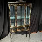 Vintage Chinoiserie Style Display Cabinet