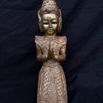 Thai Kneeling Teppanom Mythology Angel
