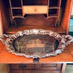 LOT 139R: Vintage Silver Plate Serving Tray