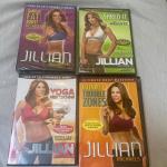Jillian Michaels set of 4 DVDs. Only 2 Brand new. And 2 Used Twice