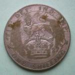 BRITISH EMPIRE - INDIA 1927 One Shilling Silver Coin