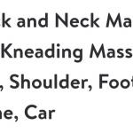 Back and neck massager