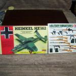 NIB - Heinkel HE162 model airplane / Mini Military weapons