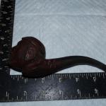 Carved Face Smokers Pipe