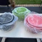 QVC HSN New KitchedAid Stackable 3Pc Nonslip Base Mixing Bowl Set