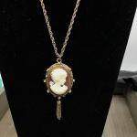 Vintage Cameo Locket and Chain