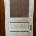 White Wood Door w/Window