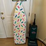 IRONING BOARD AND HOOVER VACUUM