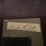 Babe Ruth Cut Slip Signed Autograph Amazing Find