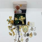 Lot 2: Religious Collection Featuring Souvenir Rosary From Pope's Philadelphia V