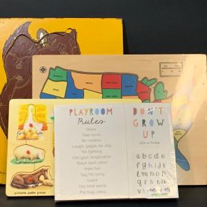 Photo of Lot 33: Wooden Puzzles: Handmade Puzzle Farm Animals United States & Playroom De