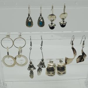 Photo of Lot 111L Silvertone Pierced Earring Collection