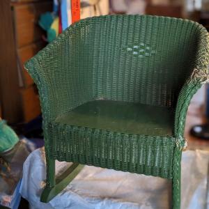 Photo of Sweet Wicker Doll Rocking Chair