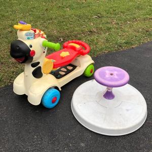 Photo of LOT123M: VTech 3-in-1 Learning Zebra Scooter & Tonka Sit & Spin