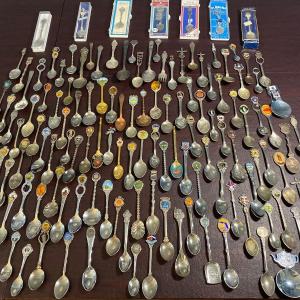 Photo of LOT 36C: Large Souvenir Spoon Collection