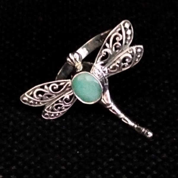 Photo of Bali Legacy Dragonfly Ring w/ Socoto Emerald