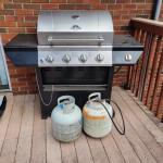 GrillMaster Propane Grill with Three Propane Cylinders and Accessories (BYP-DW)