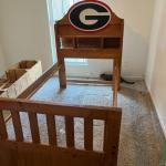 Georgia Bulldog Twin Bed and Dresser 