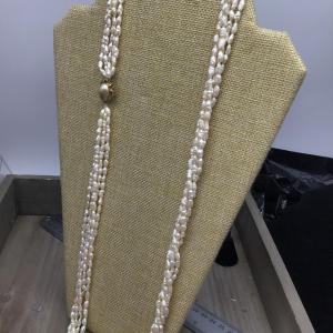 Photo of Gorgeous Pearl Necklace with Locking Clasp. 😍