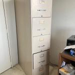 Columbia Steel Equipment Co. 4 Drawer Filing Cabinet