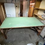 Large Wood Shop Table Workspace Desk