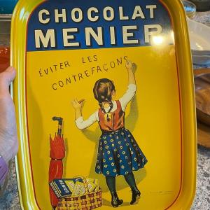 Photo of Reproduction Chocolat Menier Advertisment tin tray