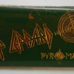 Vintage Def Leppard Pyromania Metal Collar/Hat Pin, 80's Rock Band