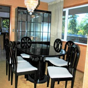 Photo of Beautiful Black Lacquer Dining Room Set